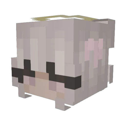 amandalee123 Minecraft avatar head, 3D render