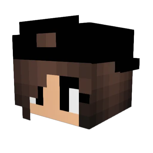 amandalolz Minecraft avatar head, 3D render