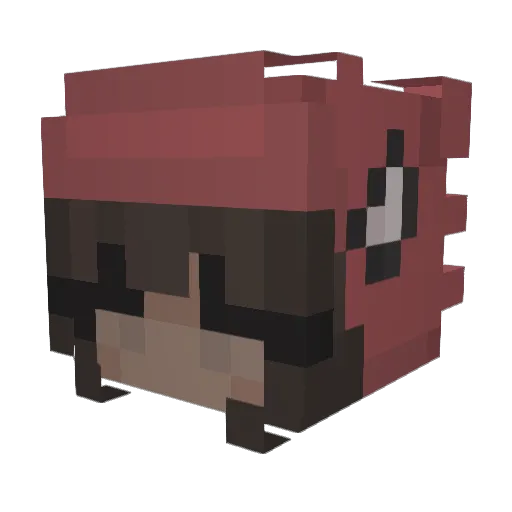 amandalonghi Minecraft avatar head, 3D render