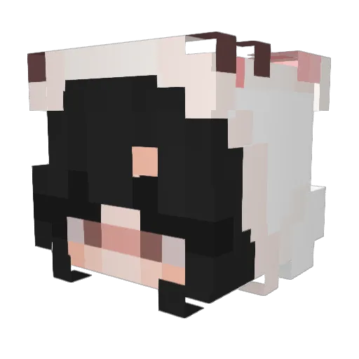 amandxc_ Minecraft avatar head, 3D render