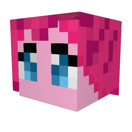 amandyna Minecraft avatar head, 3D render