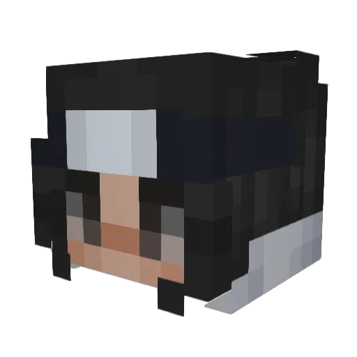 amandyne92 Minecraft avatar head, 3D render