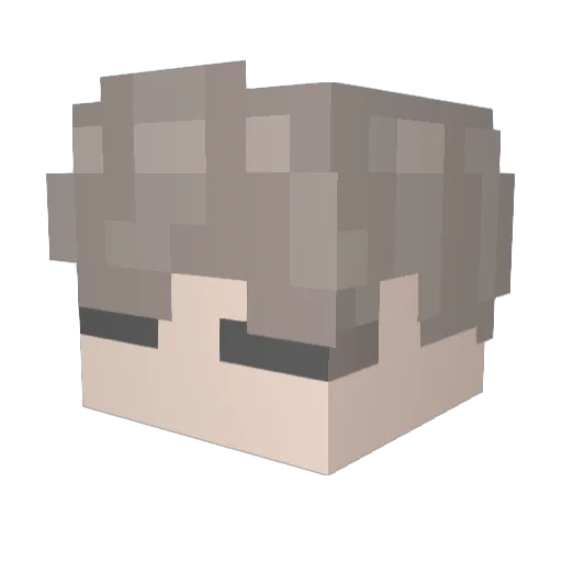 amanek_ Minecraft avatar head, 3D render
