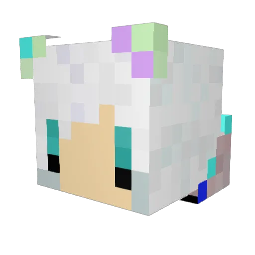 amaneko276 Minecraft avatar head, 3D render