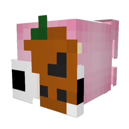 amanicruise Minecraft avatar head, 3D render