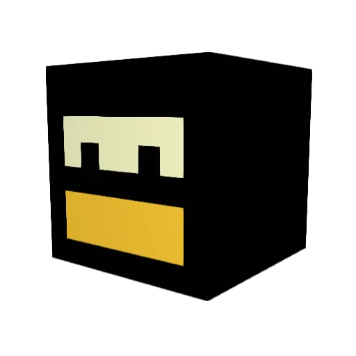 amanoj Minecraft avatar head, 3D render