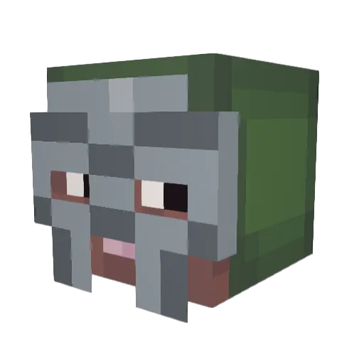 amanorf Minecraft avatar head, 3D render