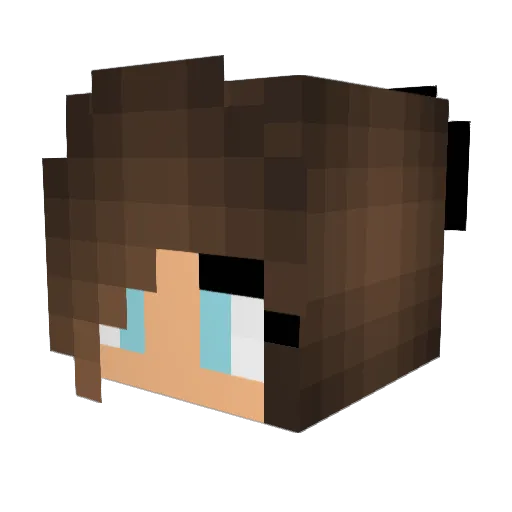 amara65 Minecraft avatar head, 3D render