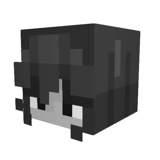 amaradummy Minecraft avatar head, 3D render
