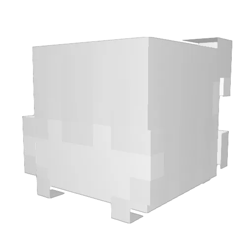 amarelei Minecraft avatar head, 3D render