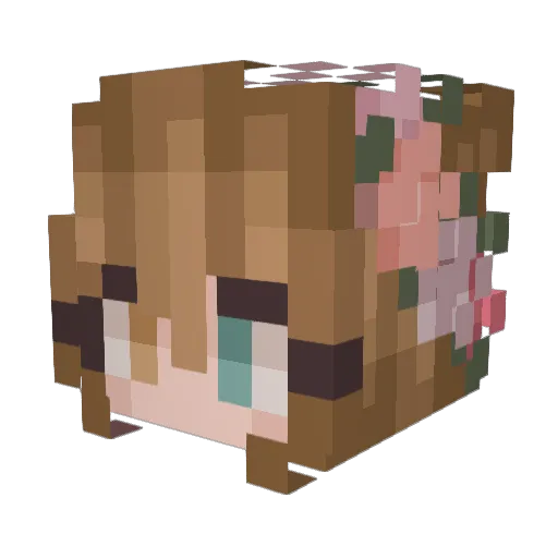 amargison Minecraft avatar head, 3D render