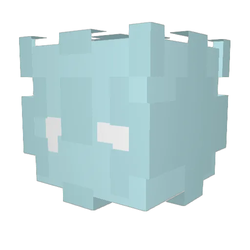 amargor Minecraft avatar head, 3D render