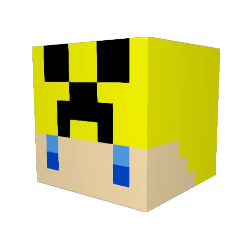 amaron5 Minecraft avatar head, 3D render