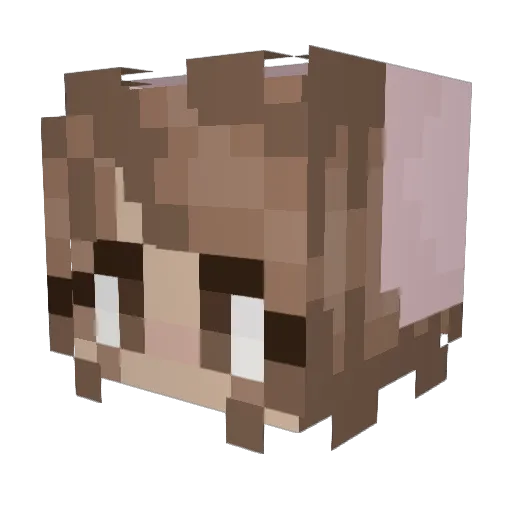amarota Minecraft avatar head, 3D render