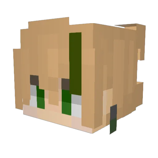 amarun12 Minecraft avatar head, 3D render