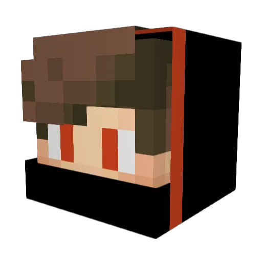 amasanO Minecraft avatar head, 3D render
