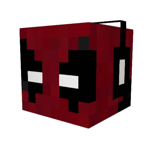 amassador Minecraft avatar head, 3D render