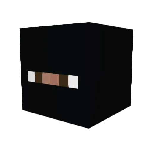 amassante Minecraft avatar head, 3D render