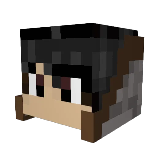 amata29 Minecraft avatar head, 3D render