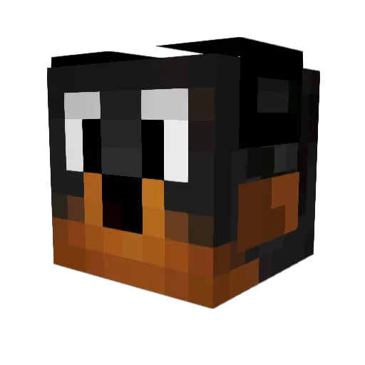 amatea Minecraft avatar head, 3D render