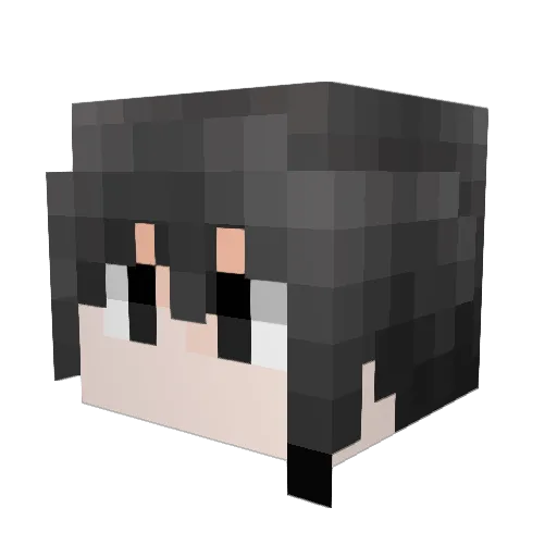 amauryli Minecraft avatar head, 3D render
