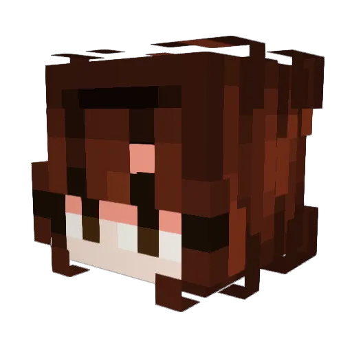 amaya03 Minecraft avatar head, 3D render