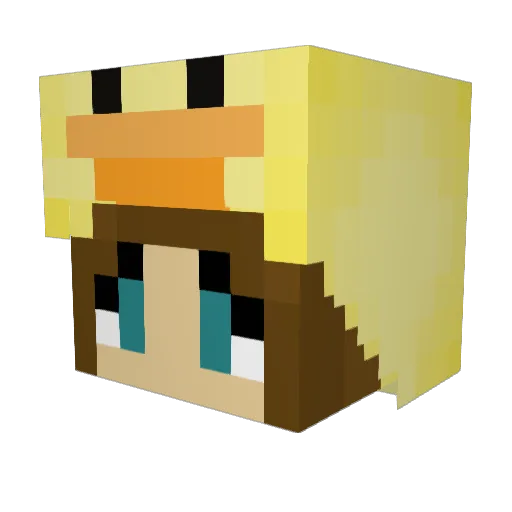 amazing_breadlol Minecraft avatar head, 3D render