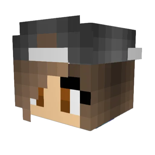amazingellie Minecraft avatar head, 3D render
