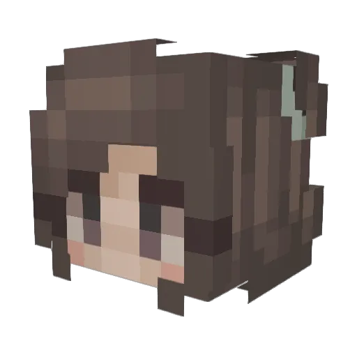 amazingkelsey Minecraft avatar head, 3D render
