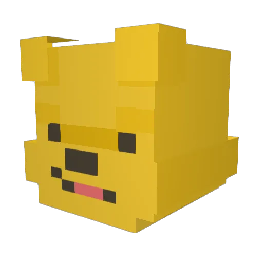 amazinglzy Minecraft avatar head, 3D render