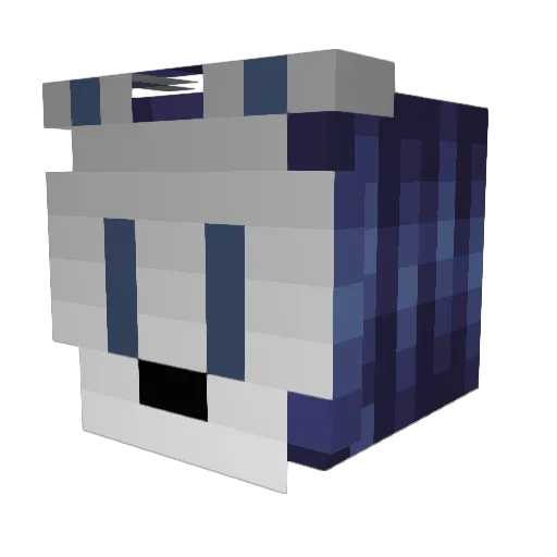 amazon_gecko Minecraft avatar head, 3D render