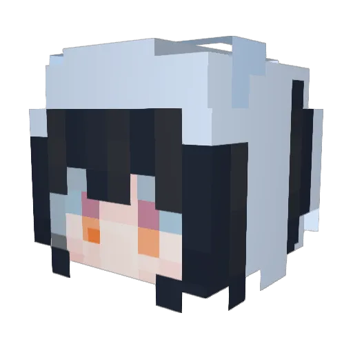 ambarprr Minecraft avatar head, 3D render