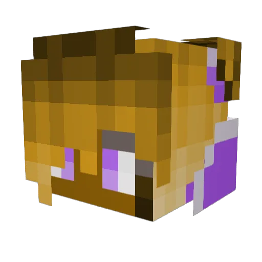 amberjackson101 Minecraft avatar head, 3D render