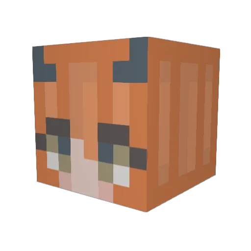 amberjoy03 Minecraft avatar head, 3D render