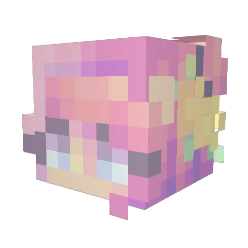 ambermagic Minecraft avatar head, 3D render
