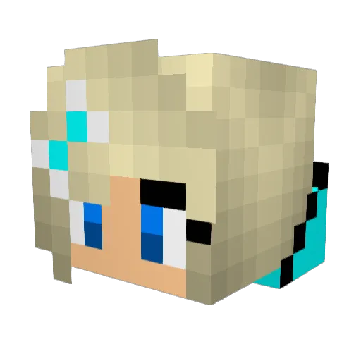 ambermarie09 Minecraft avatar head, 3D render