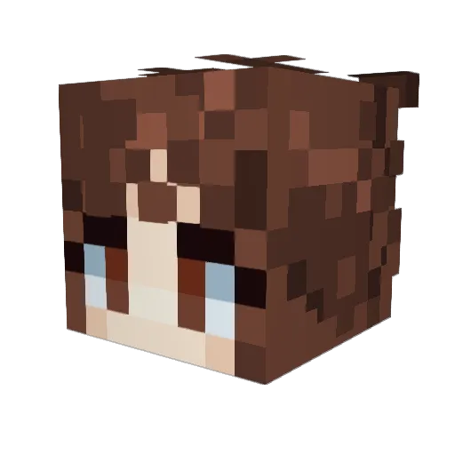 amberrie Minecraft avatar head, 3D render