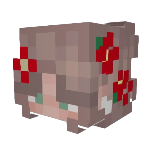 amberryxx Minecraft avatar head, 3D render