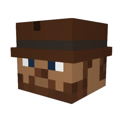 ambertheghostdog Minecraft avatar head, 3D render