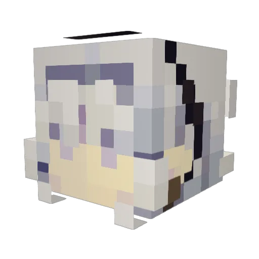 ambgel Minecraft avatar head, 3D render