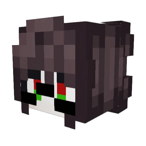 ambiCryptic Minecraft avatar head, 3D render