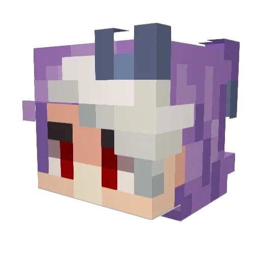 ambibii Minecraft avatar head, 3D render