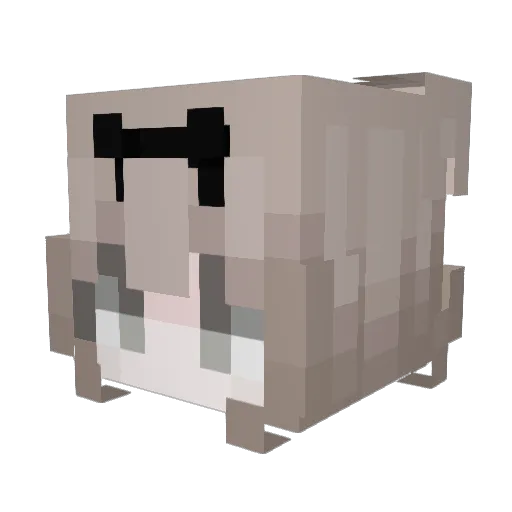 ambitious233 Minecraft avatar head, 3D render
