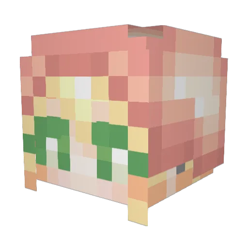 ambrahhh Minecraft avatar head, 3D render