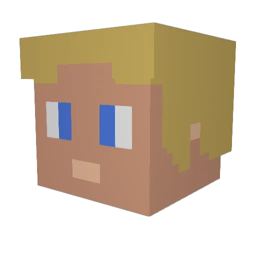 ambroiselebs338 Minecraft avatar head, 3D render