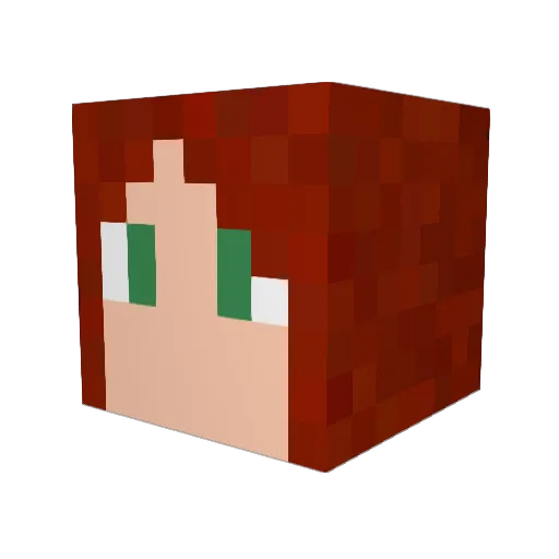 ambsav Minecraft avatar head, 3D render