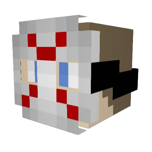 ambushkatt Minecraft avatar head, 3D render