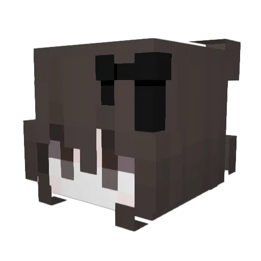 ambwie Minecraft avatar head, 3D render