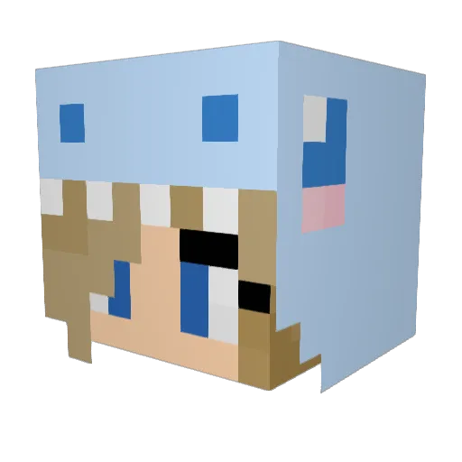 amby282 Minecraft avatar head, 3D render