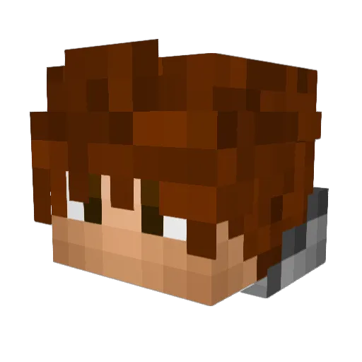 amcclu3 Minecraft avatar head, 3D render